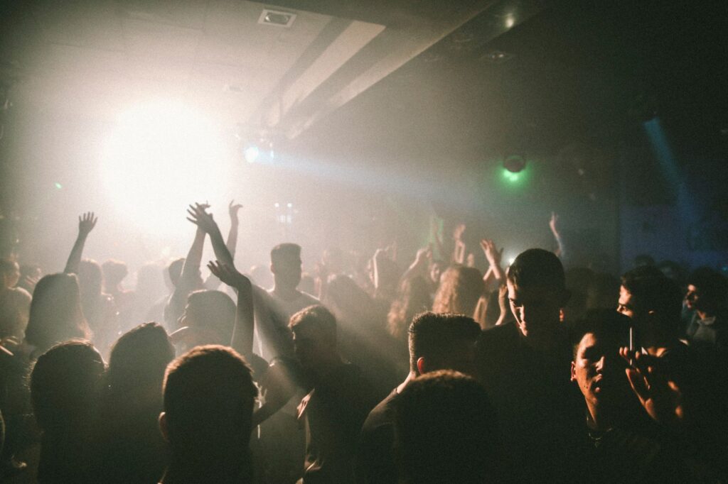 Refuge NYC marks its first anniversary with a stacked September lineup โ dark warehouse club dancefloor strobe lights nyc